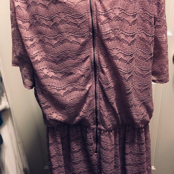 Layne Bryant Mauve Ruffle Dress - Picture 3 of 4